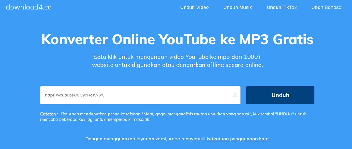 Platform Youtube Downloader MP3 3 download4.cc