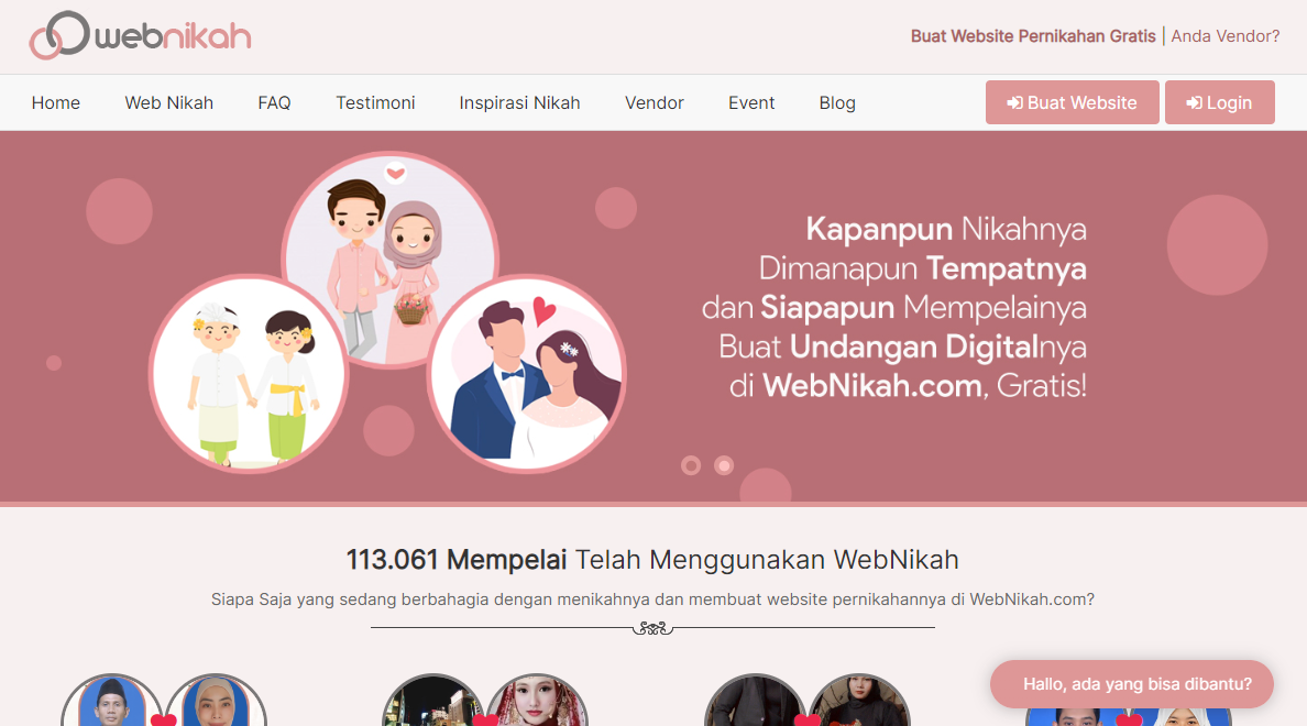 webnikah.com membuat undangan pernikahan online