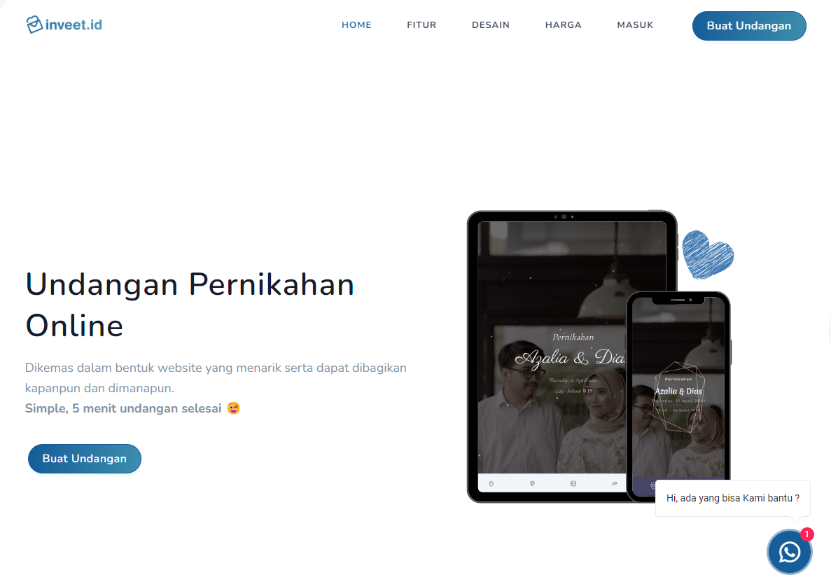 inveet.id membuat undangan pernikahan online