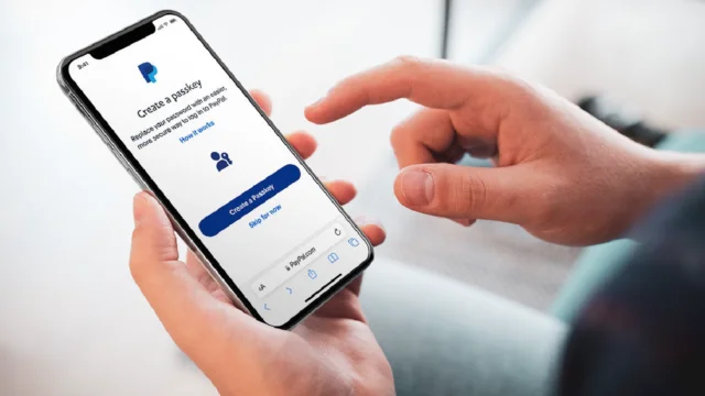 The PayPal website gains support for passkey logins on Apple devices
